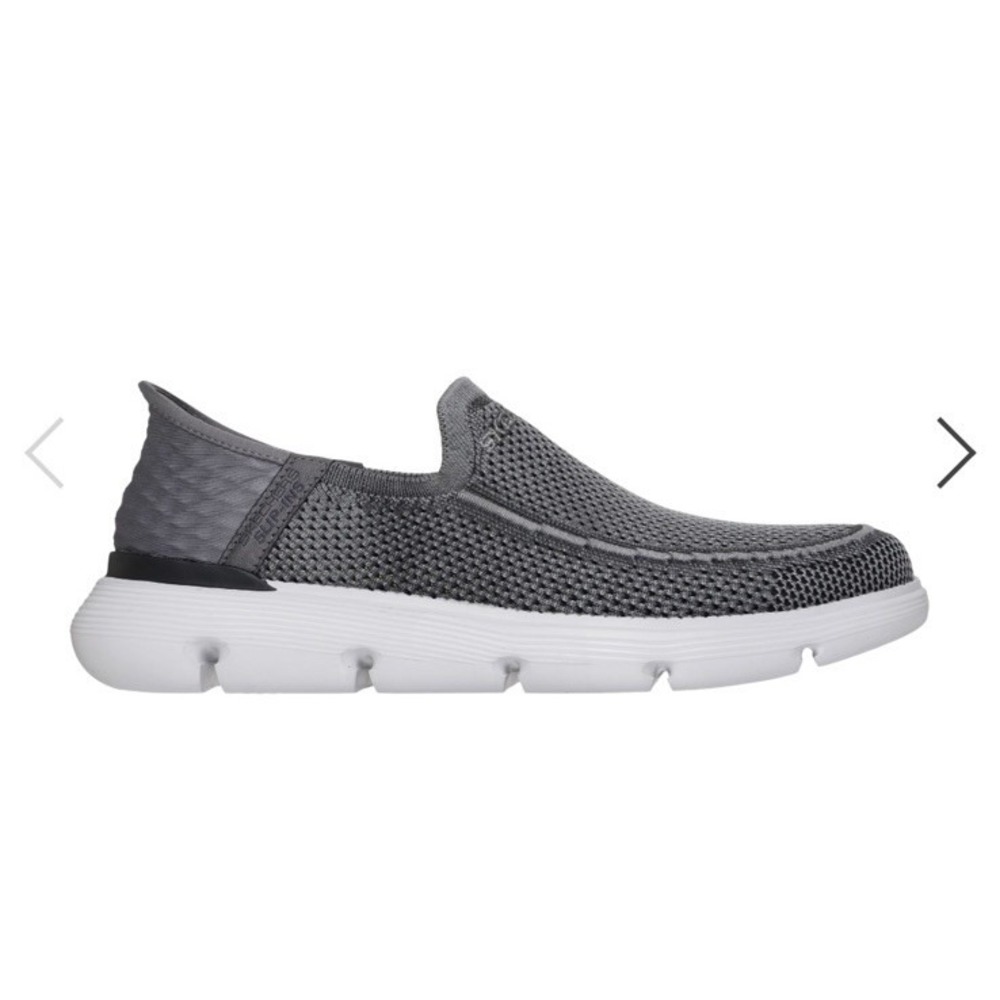 Skechers Hands Free Slip-ins Garza Brent Shoes Men's 10.5 Charcoal Grey Loafers - Picture 2 of 15